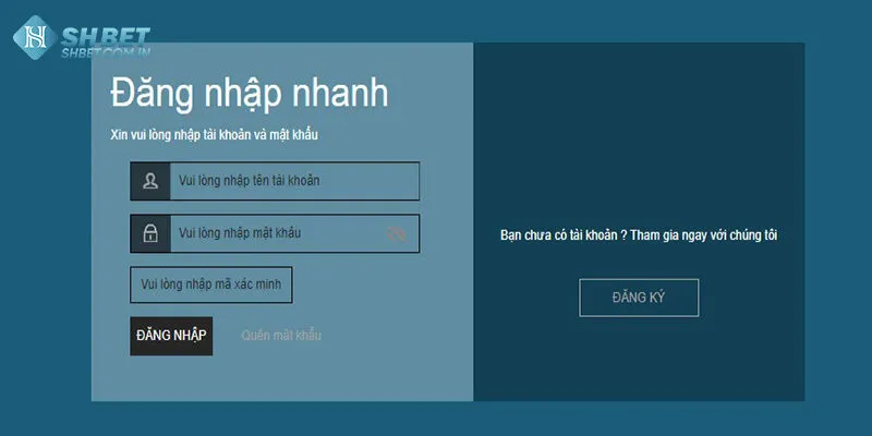 đăng nhập Shbet